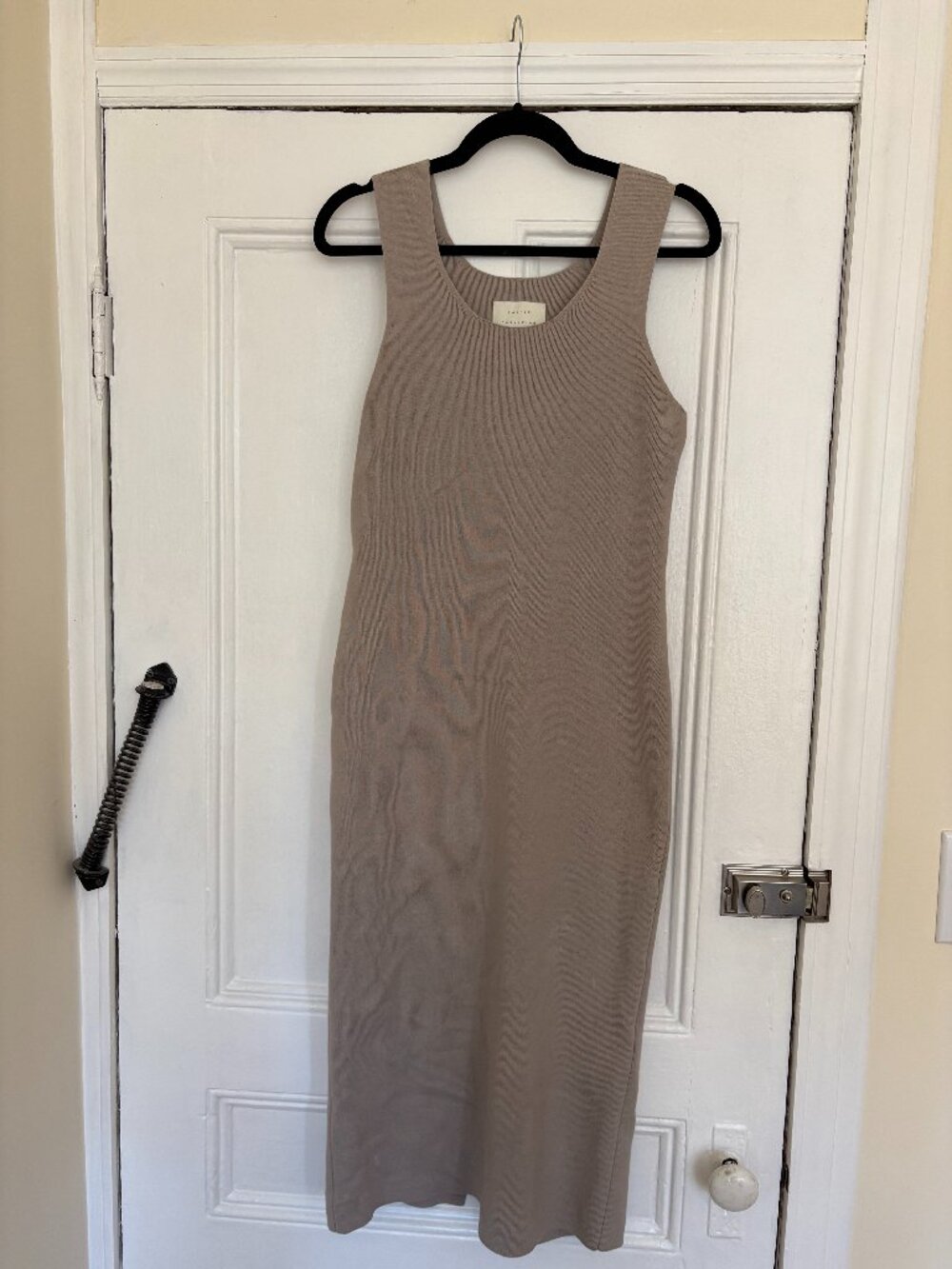 Lauren Manoogian Grey Knit Midi Dress